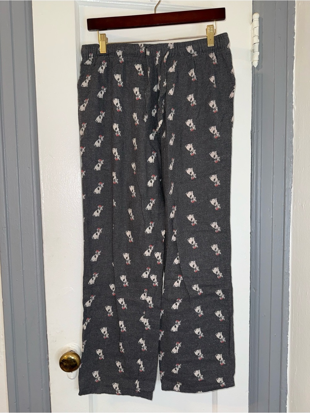 Old Navy Dark Gray Dog Print Lounge Pants